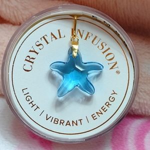 ALEX AND ANI Crystal Infusion Powder Blue Starfish Charm